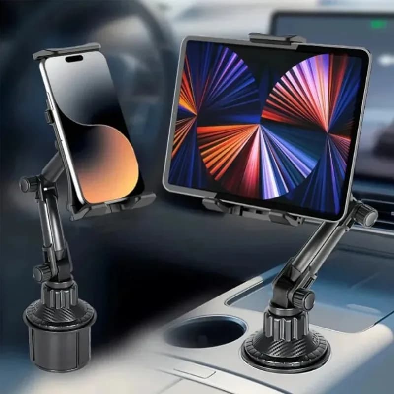 Car Tablet Stand 360 Adjustable Cup Slot Smartphone Holder 270 Tilt Bar Triangular Base Ram Mount SUV Tools for iPad Pro 11 Air