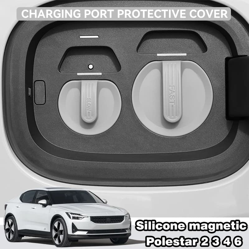 Polestar 2 3 4 6 Refill Door Waterproof Cover Magnetic Dustproof Protective Cover Accessories for Silicone Case Change