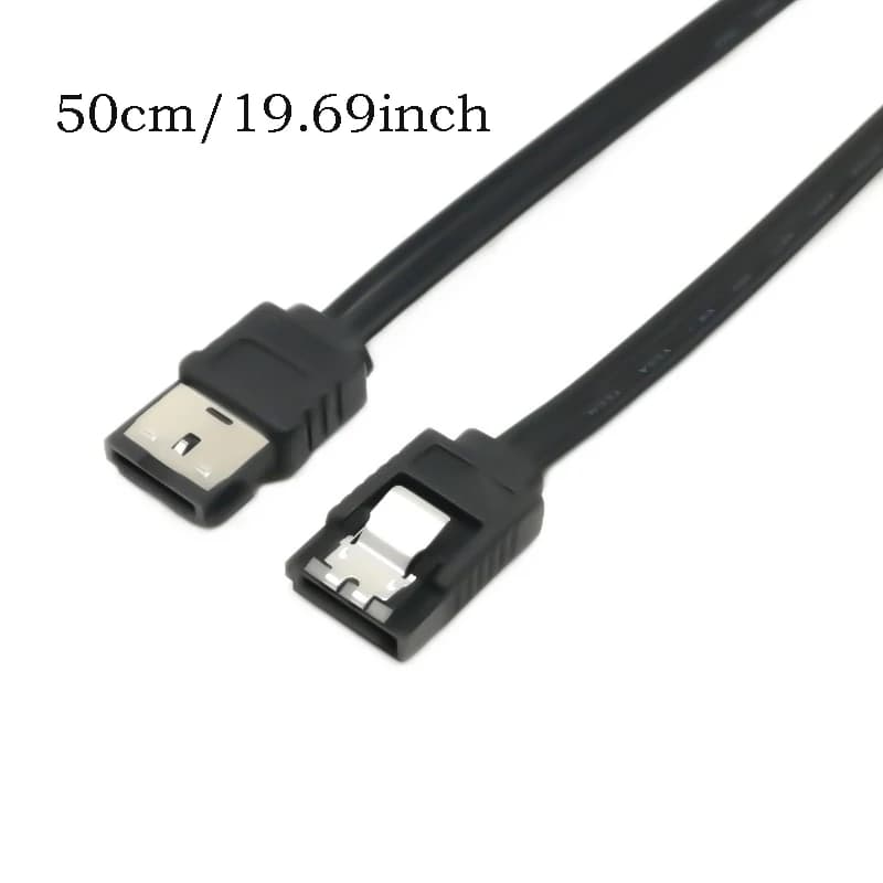 Cavo dati SATA a ESATA da 7 pin Cavo esterno per disco rigido HDD da 2,5 pollici SATA DATA Storage Cavo di conversione estensione alimentatore 5V