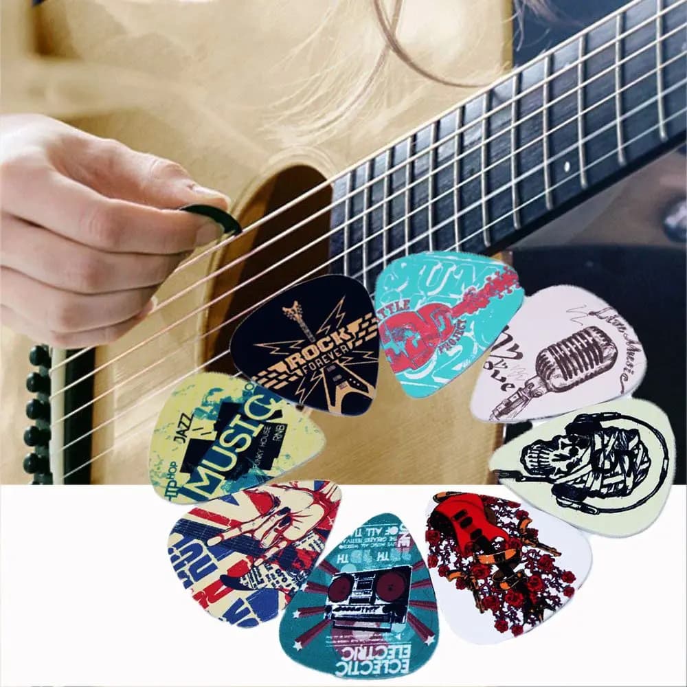 Mixed Mediator Electric Acoustic Gestures Rock Plectrums Shrapnel Guitar Picks Celluloid