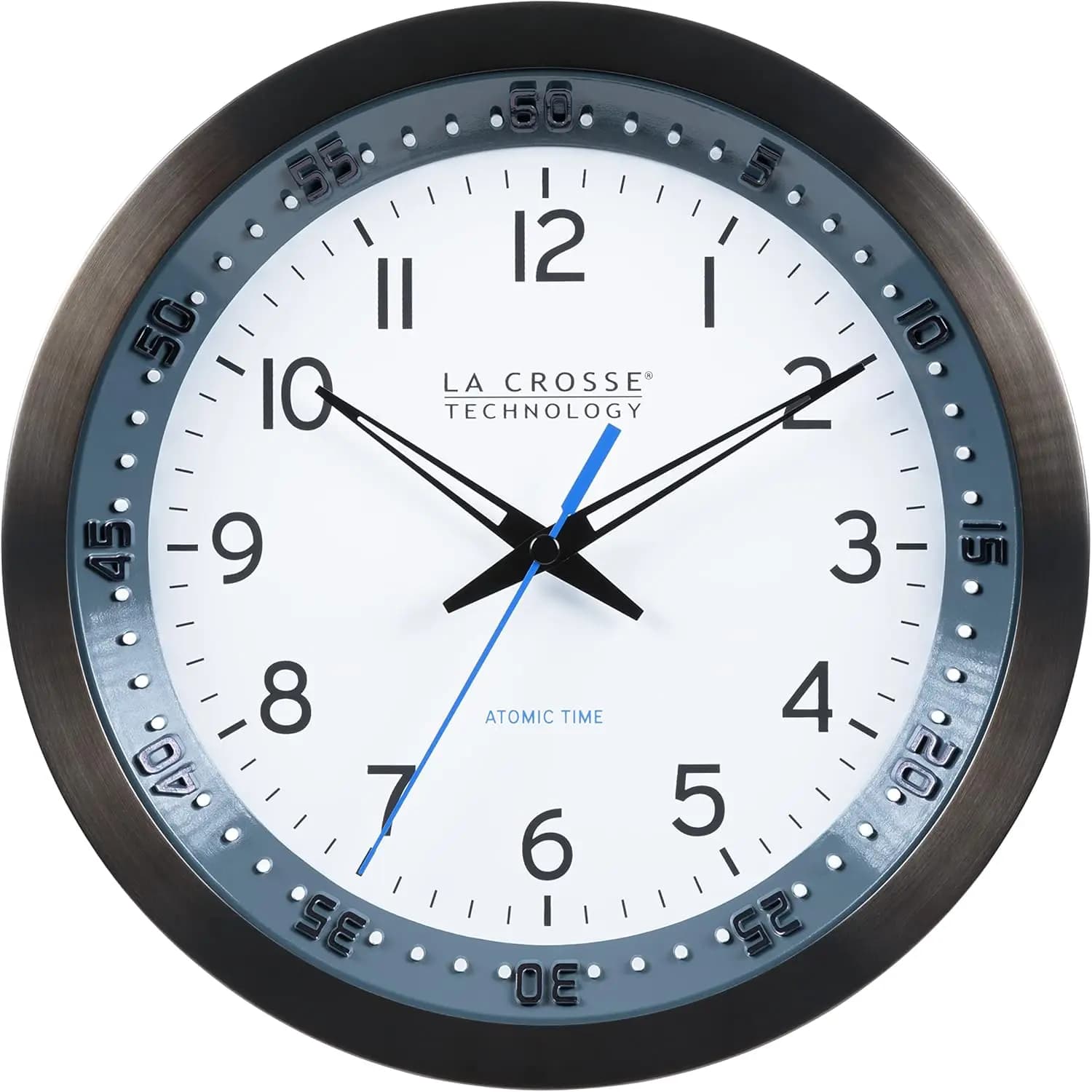Orologio da parete Atomic, in metallo, 10 pollici (404-54667)