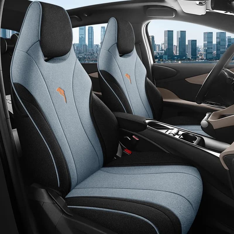 Custom Flax Car Seat Covers For BYD Dolphin 2021 2022 2023 2024 2025 Cushion Seat Protection Cover Auto Interior accessories