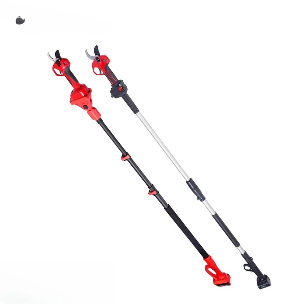 High garden extension rod for electric shears with telescopic pole