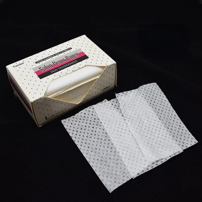 1000 fogli/scatola salone di carta permanente per capelli bigodino per capelli salone resistente alla temperatura carta permanente sbiancante carta per riccioli di capelli elettrici