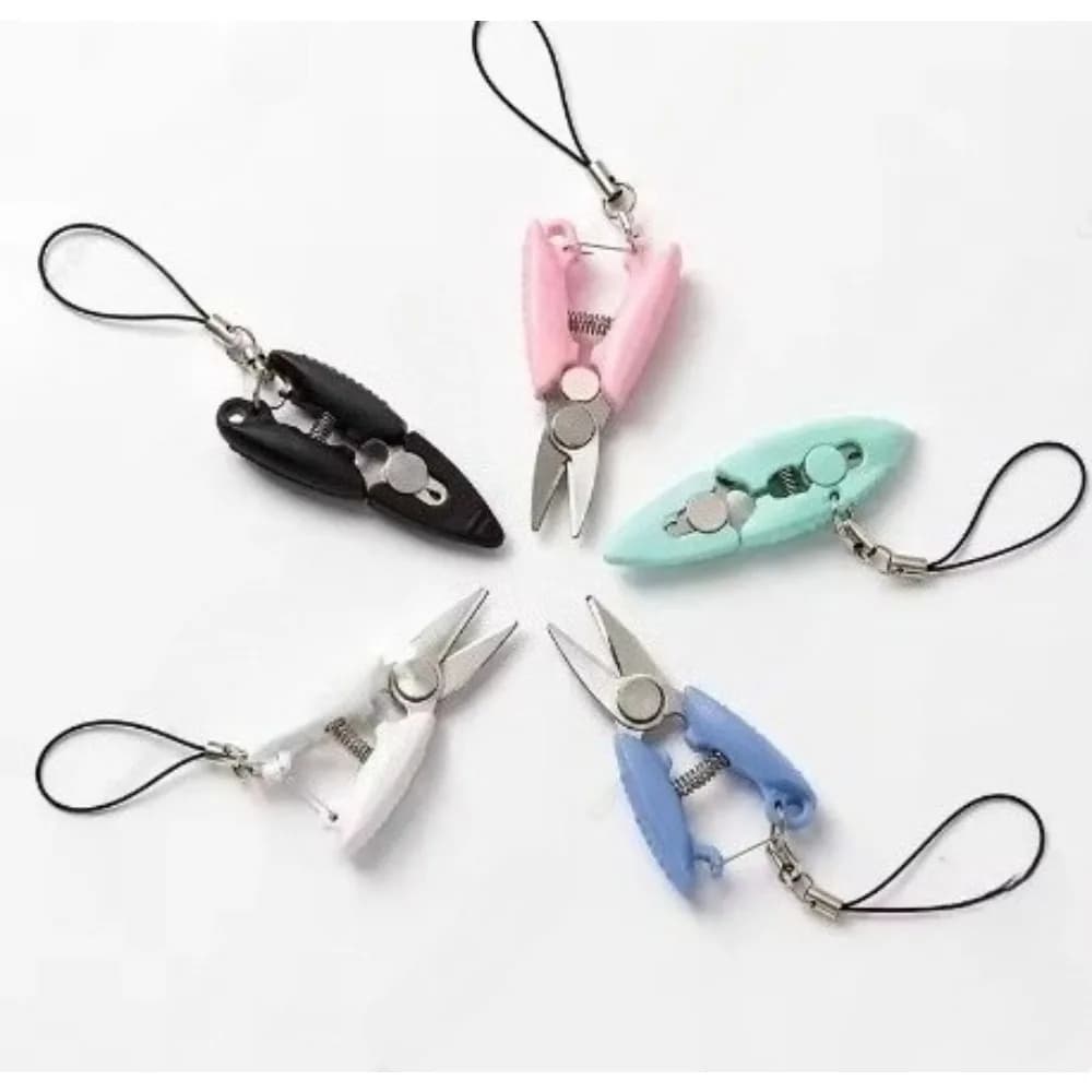 1pcs Mini Pocket Scissors Metal Office Embroidery Thread Threading Craft Cross Stitch Thread Trimmer Multi-Functional Portable