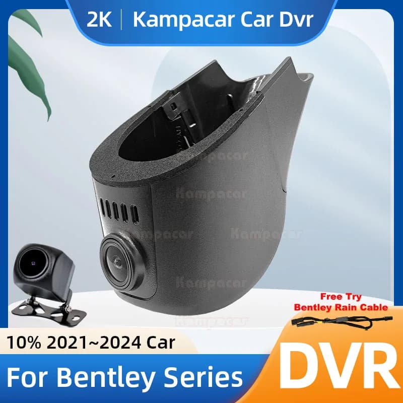 Kampacar BL03-2K 1440P Wifi DashCam Dash Cam Car Dvr For Bentley Continental GT Flying Spur Bentayga 2021-2024 10% Cars Camera