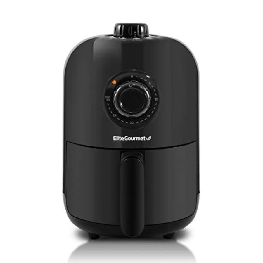 EAF1121 Personal 1.1 Qt. Electric Hot Air Fryer Compact Oil Free Space Saving with Timer and Temperature Control 100