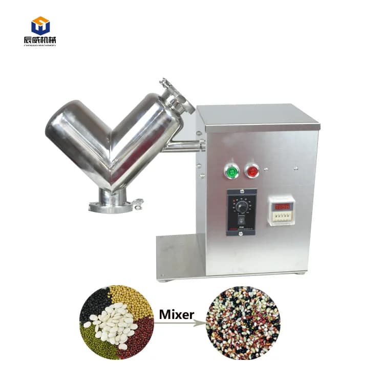 Automatic crusher for food protein washing powder Automatic mixer for dry powder type V