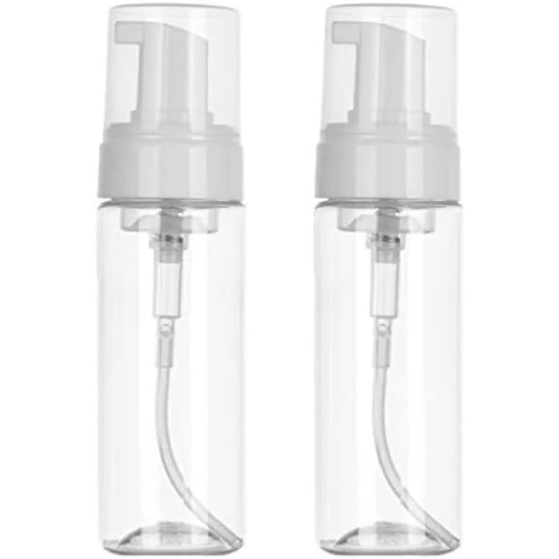 200ml Transparent Foaming Soap Dispenser Bottles, Refillable Plastic Pump Bottles for Tattoo Makeup