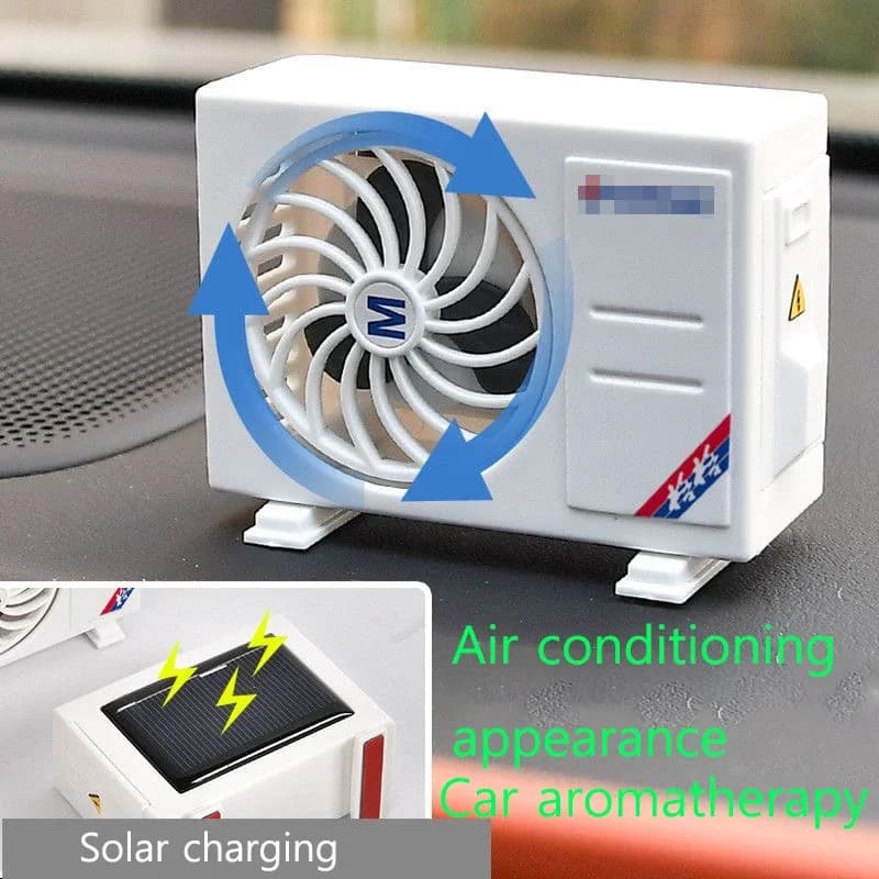 Air-conditioning auto aromatherapy air conditioning creative appearance solar energy aromatherapy three tastes of car decoration
