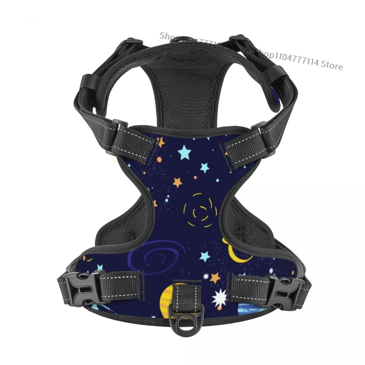 Riflessione Bella Galaxy Pettorina per cani Cintura pettorale Anello a sgancio rapido regolabile Prodotti per animali Collari da passeggio Imbracature