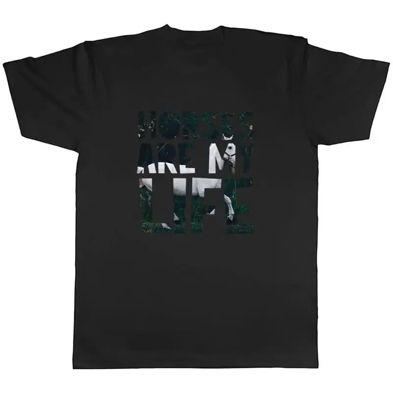 I cavalli sono la mia vita T-shirt unisex da uomo