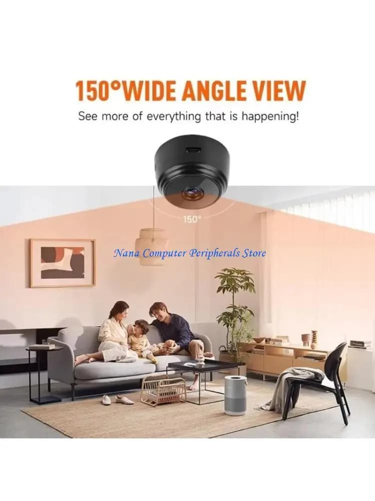F68C 1080P Wifi Telecamera sicurezza Telecamera sicurezza Monitor per rilevamento movimento giorno notte per interni per