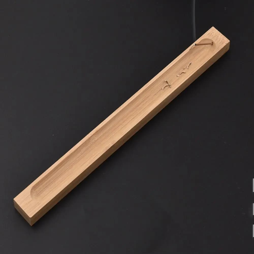 Bamboo Bamboo Board Incense Holder Natural Anti-Ash Flying Incense Stick Holder Japanese Style Eco-friendly Incense Ash Catcher