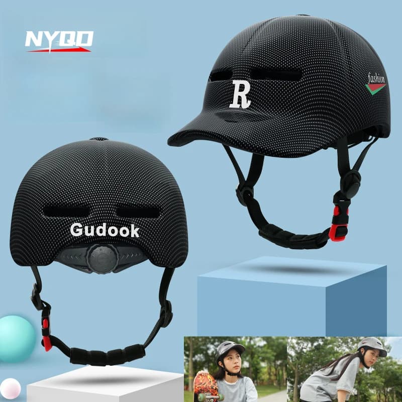 Casco da bicicletta GUDOOK Nuovo cappello da baseball Cappello parasole Casco da bicicletta per adulti Caschi da strada di montagna Bicicletta di dimensioni regolabili
