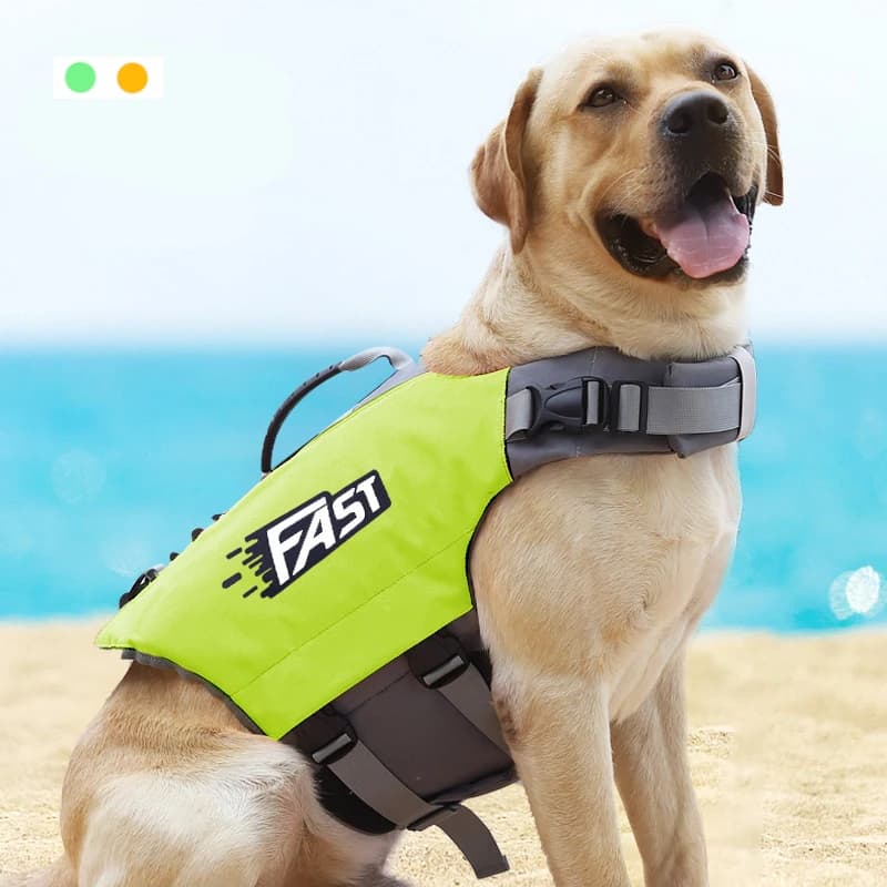 Giubbotto di salvataggio per nuoto per animali domestici Giubbotto di sicurezza per cani Nuoto Moda riflettente regolabile in piscina o gilet di salvataggio per cani alla deriva da surf