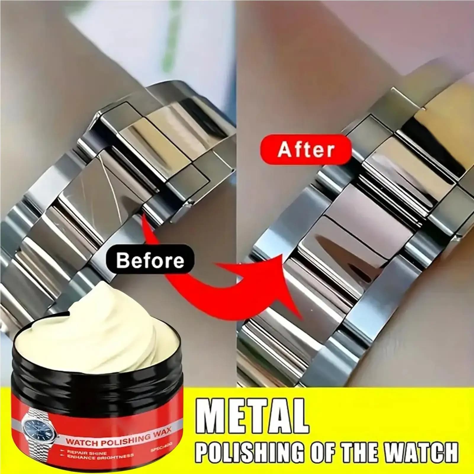 Watch Polishd Scratch Removal Paste With Sponge Watch Scratch Polishing Portable For Restores Gloss Glass Stainless Resin Ring