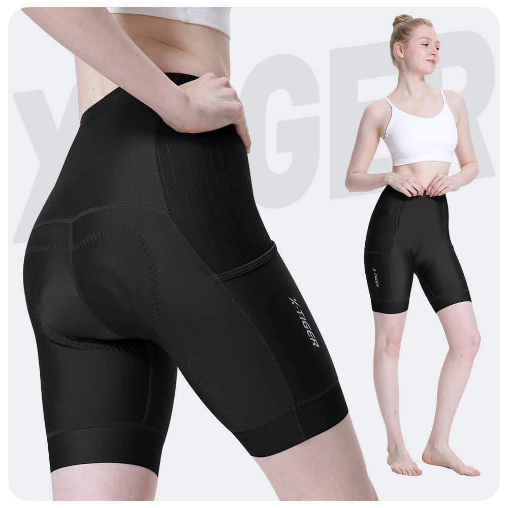 X-TIGER Women Cycling Shorts 6D Gel Padded Shockproof MTB Mountian Bicycle Shorts Road Racing Bike Shorts Women's shorts