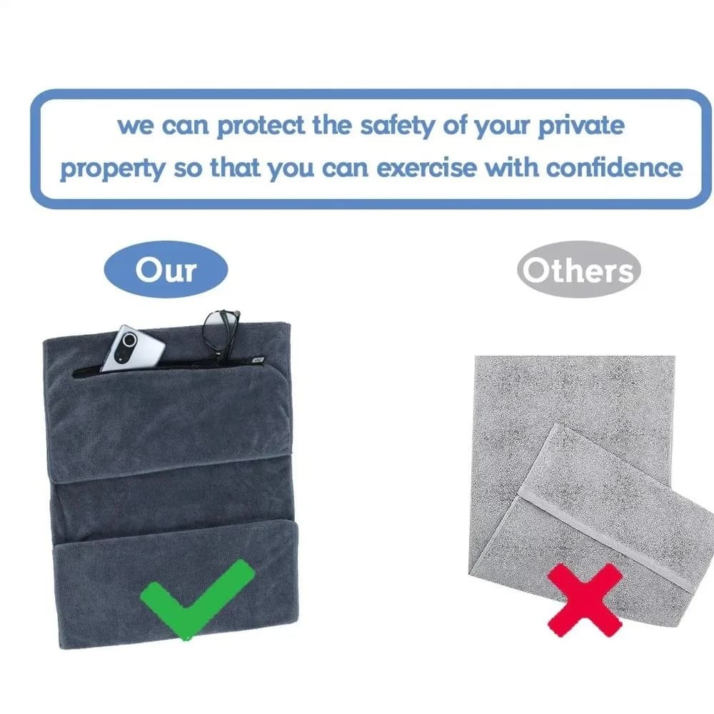 High Absorbency Microfiber Gym Towels, Super Soft, Non-slip, Extra Large, Yoga Mattress Cover, Sports & Fitness