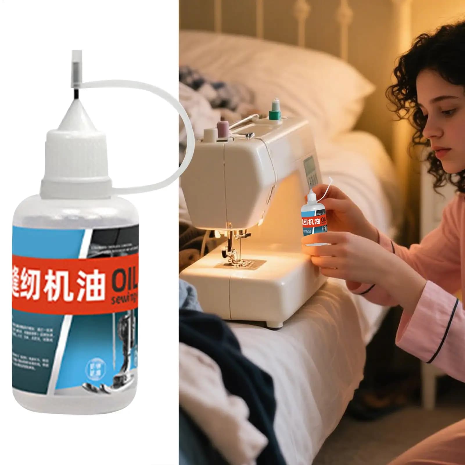 Olio per macchine da cucire da 30 ml Lubrificante commerciale Olio lubrificante ad alta temperatura per applicazioni di serrature domestiche per cerniere per porte