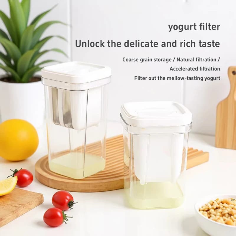 Home Yogurt Filter 304 Stainless Steel Filter Screen Filter Whey Homemade Thick Yogurt DIY Fitness And Health Food Storage Box