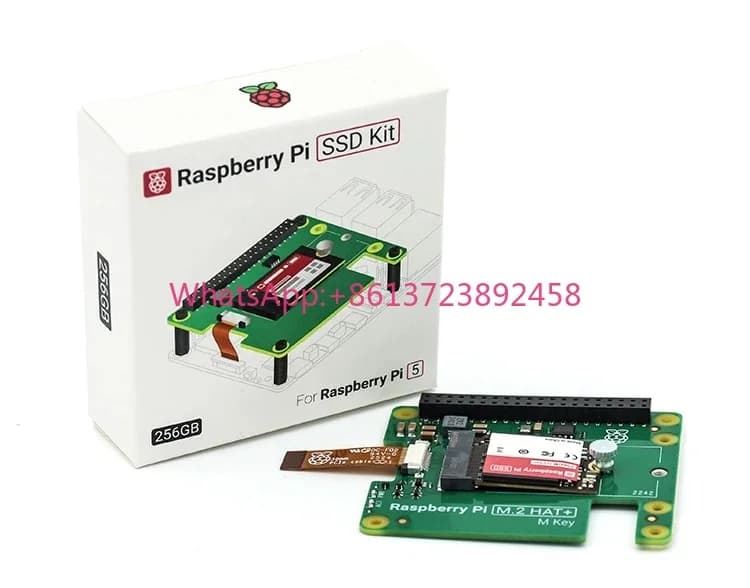 Raspberry Pi5 SSD Kit with M.2 HAT AI Kit Original Solid State Drive Expansion Board 256GB M.2 NVMe Hard Drive Development B
