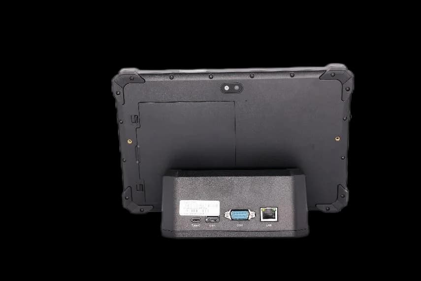 Android Tablet Robusto EM-T19, 10.1 GMS Certified Device, IP65 Waterproof with NFC, Barre, GPS, 8GB RAM, 128GB ROM, 9500mAh