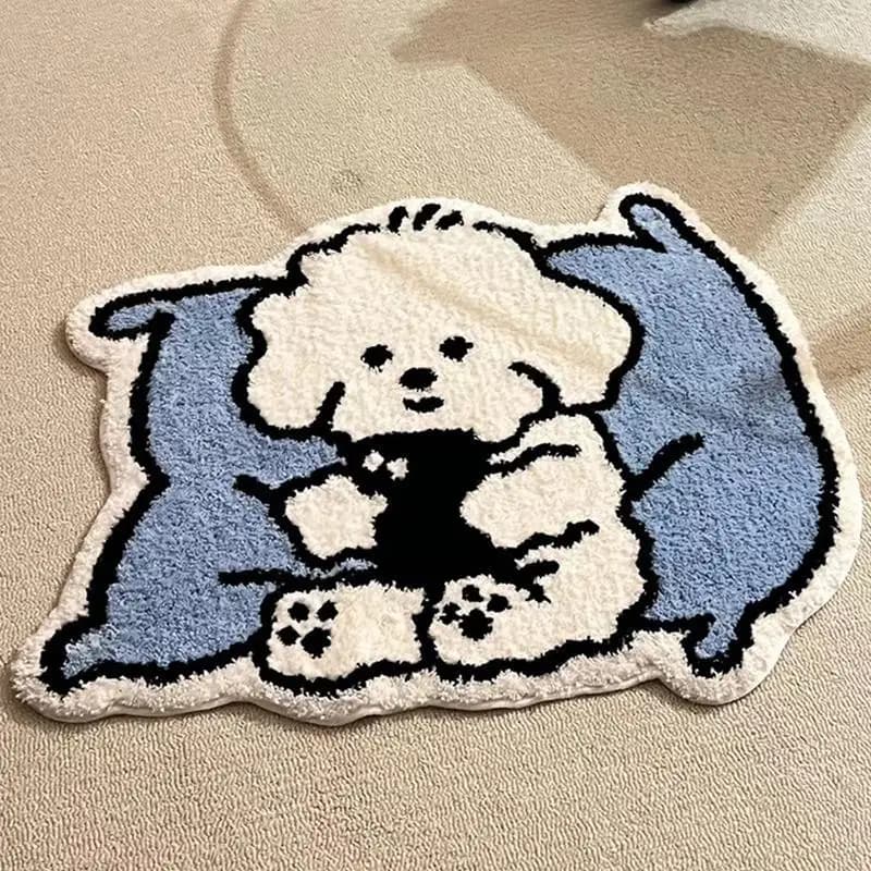 Tappeto, soggiorno per bambini, tavolino, tappetino, tavolo da studio, sedie, toletta, tappetino in finto cashmere dei cartoni animati