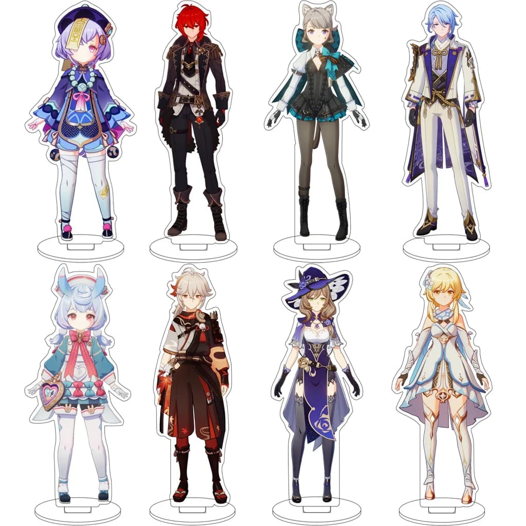 Statuetta Anime da 16CM del Gioco Genshin Impact Statuette in Acrilico di Venti Nahida Sigewinne Lynette Peruere Kamisato Ayato, Ornamenti e Regali