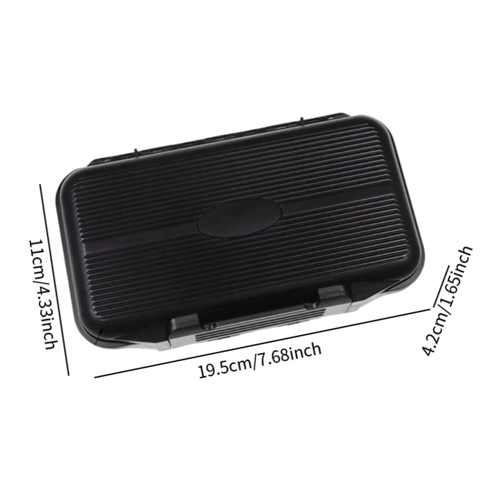 Fishing Lure Storage Case Waterproof Fly Fishing Box Foam Insert Organizer for Trout Bass Gear Bag