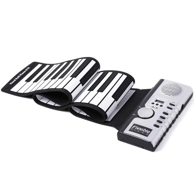 Portatile in plastica ABS 61 tasti flessibile Roll Up pianoforte tastiera morbida elettronica pianoforte tastiera in gomma siliconica