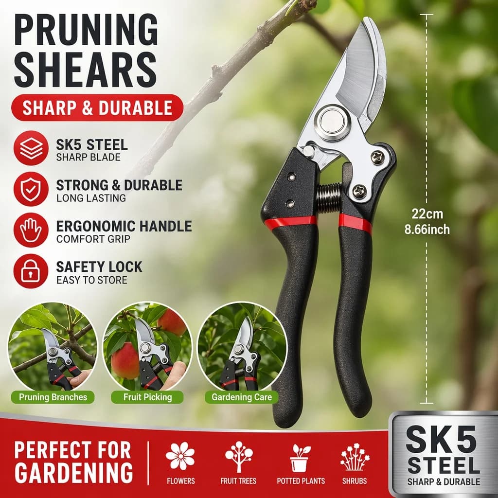 SK5 Professional Power Drills with Safety Block and Soft Grip for Plant Care, Trees and Flowers