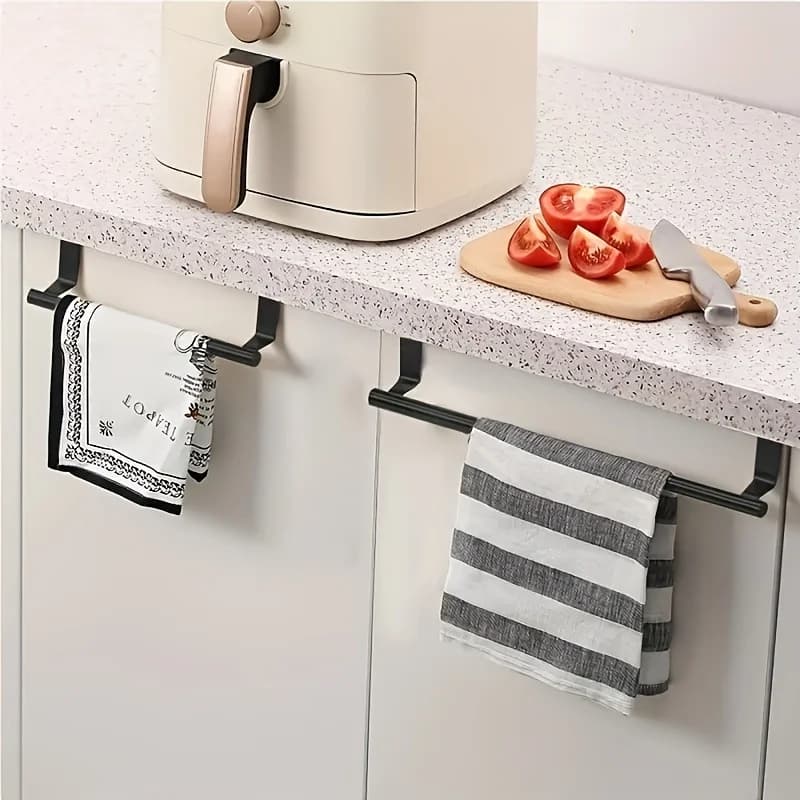 Gancio per asciugamani da cucina moderno in acciaio inossidabile Montaggio a parete Installazione senza trapano Installazione semplice senza attrezzi Essenziale per la casa o