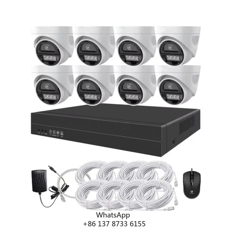 4ch 8ch Full HD CCTV Camera Kit, Outdoor Waterproof Cameras, Combo NVR Kit, CCTV Home Security System
