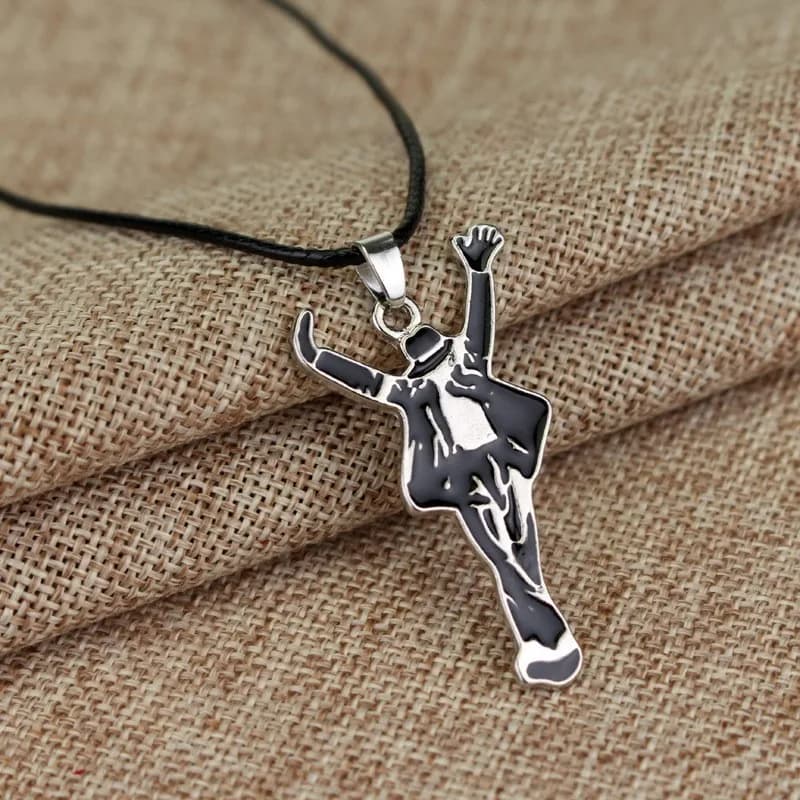 MJ Michael Jackson Fashion Necklace Bracelet Jewelry of The Pop Dance King Legend Wear Accessories Ideal for Music Fans