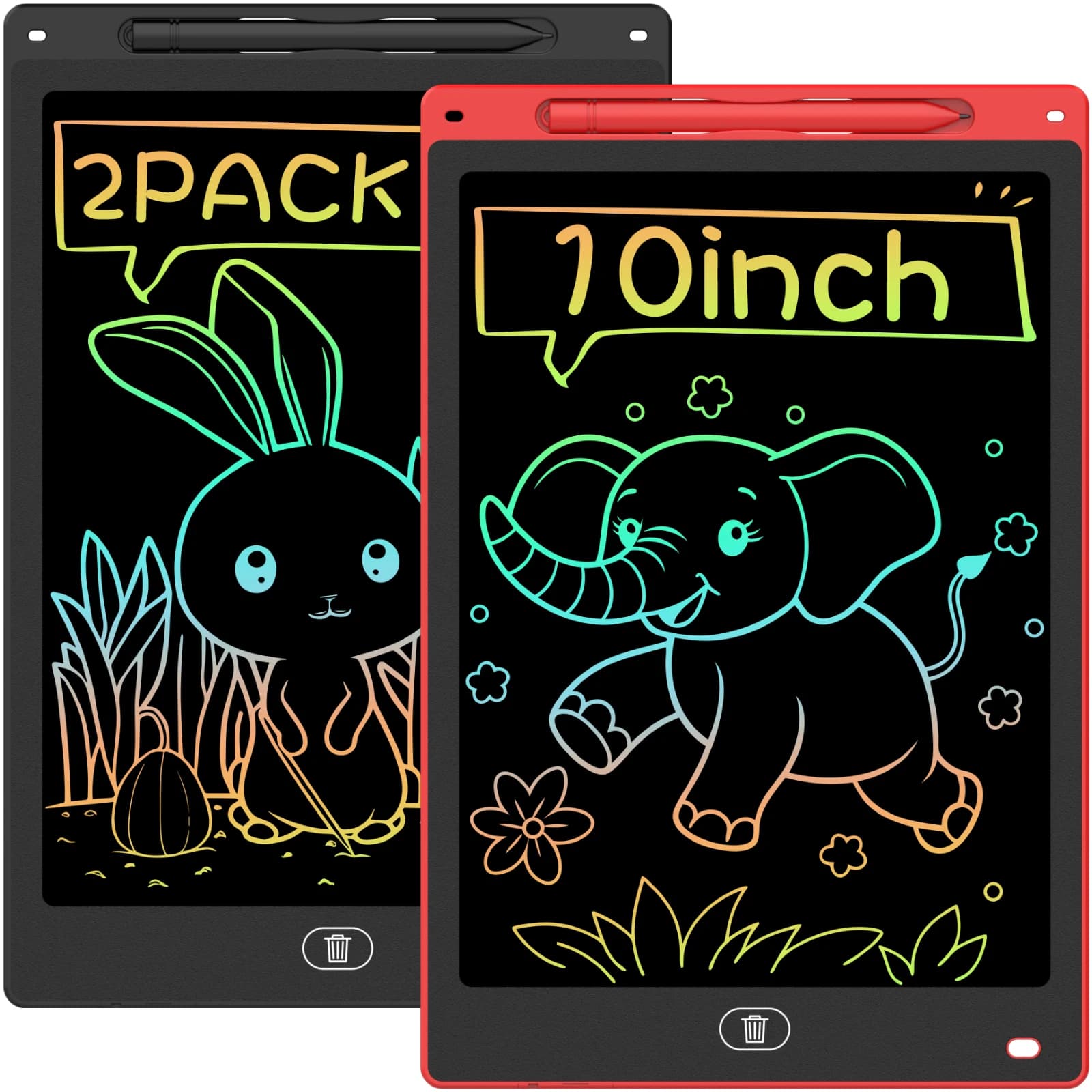 Tavoletta LCD da 10 pollici per disegnare, blocco per scrittura a mano, lavagna elettronica, regali di Natale/compleanno/giocattoli educativi per bambini dai 3 ai 12 anni