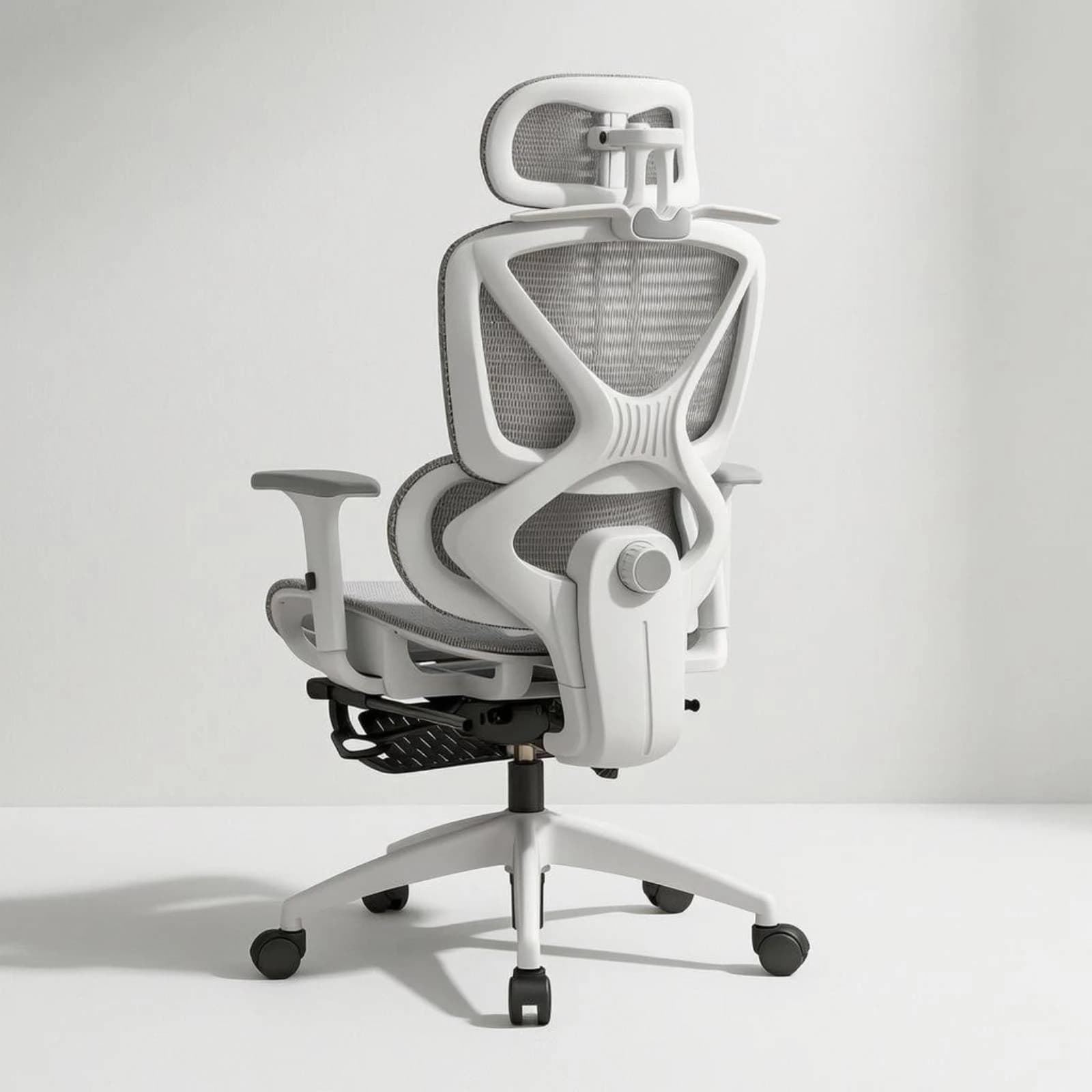 Reclining Backrest Ergonomic Mesh Chair High Back Rolling Desk Chair Adjustable Support for Efficient Desk Work