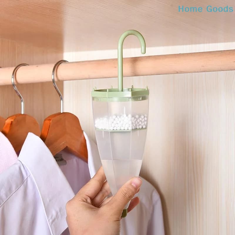 preferred1PC Umbrella Shaped Hanging Moisture Absorber Dehumidifier Box Wardrobe Closet Desiccant Container For Homeproduct