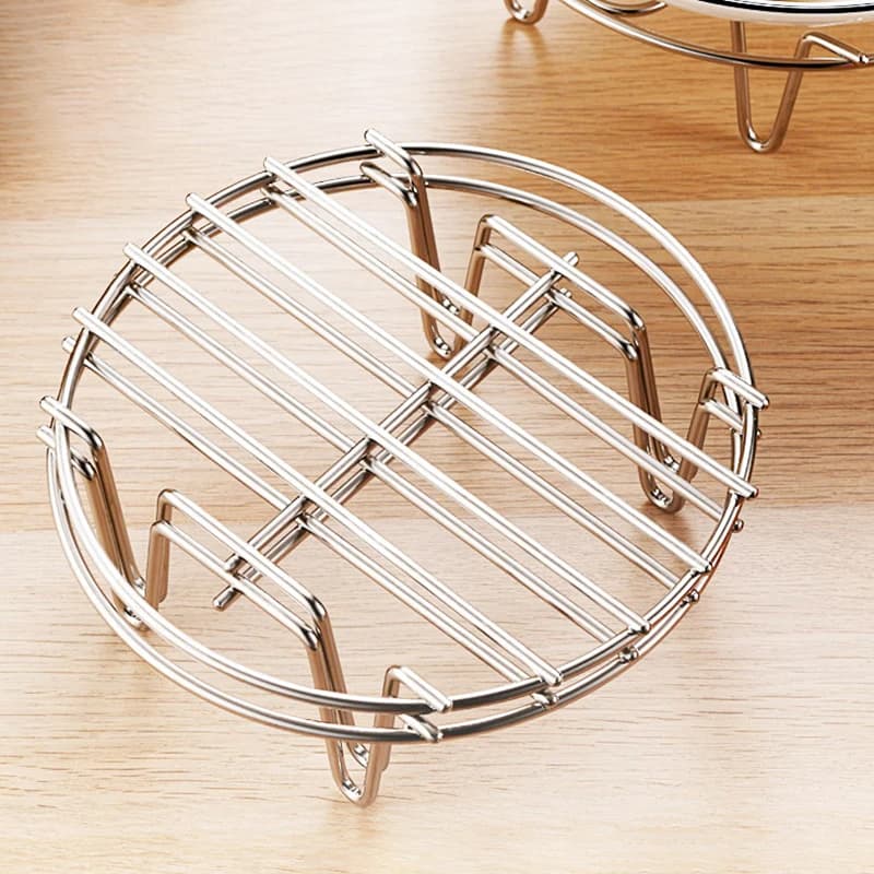 Stainless Steel Pot Steamer Rack Cooking Pot Stand Airfryer Grill Food Accessories Steaming Rack