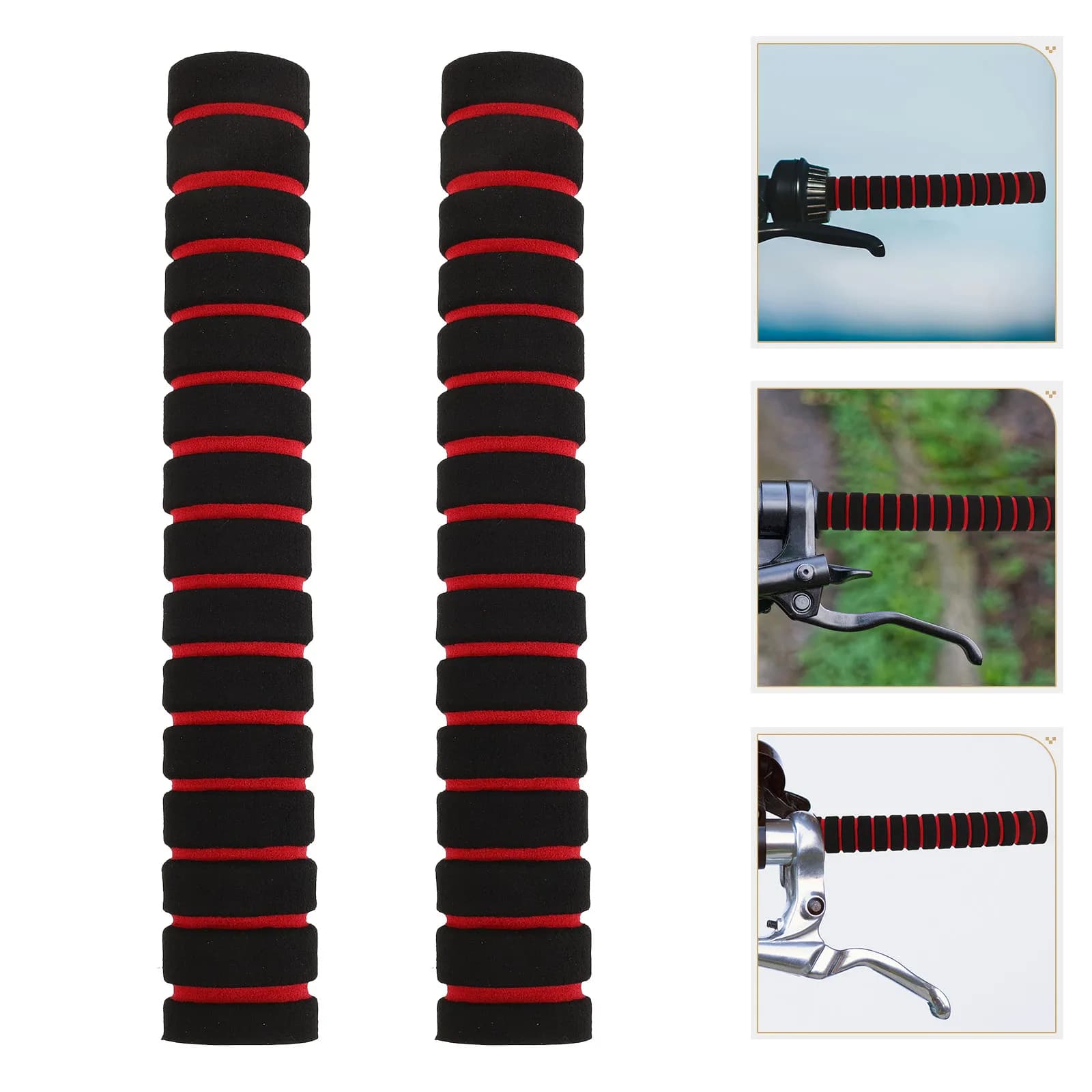 Set di 4 Coperture per Manubrio Bicicletta in Spugna Antiscivolo, Impugnatura Imbottita in Gomma e Plastica, Coperture per Manubrio Bici, Coperture per Pagaie Kayak, Coperture per Manubri
