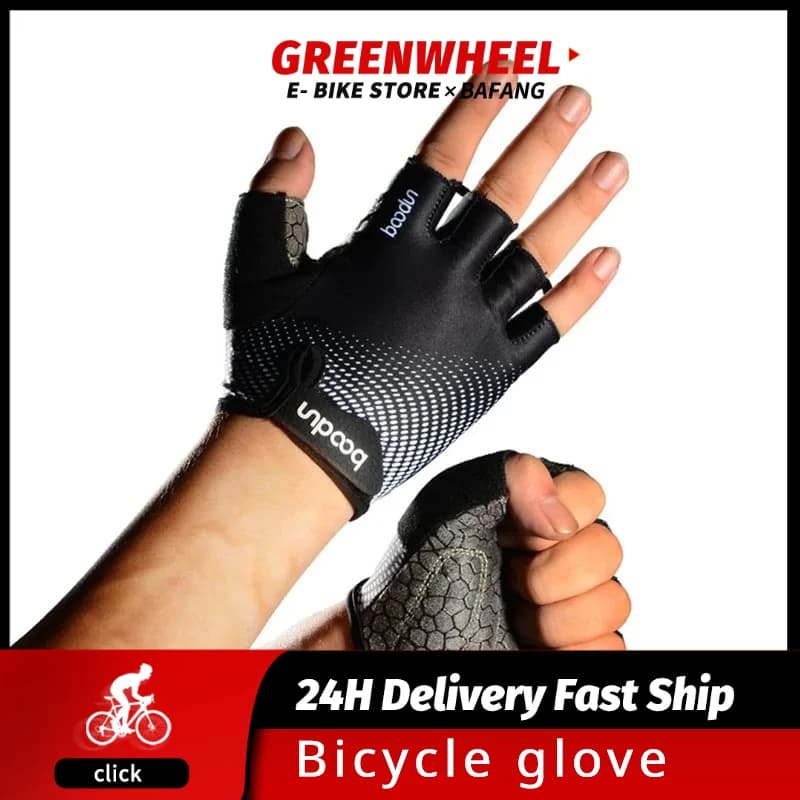 Ciclismo sport mezze guanti attrezzatura da ciclismo uomo donna per escursionismo pagaiando guida guanti da ciclismo con protezione UV