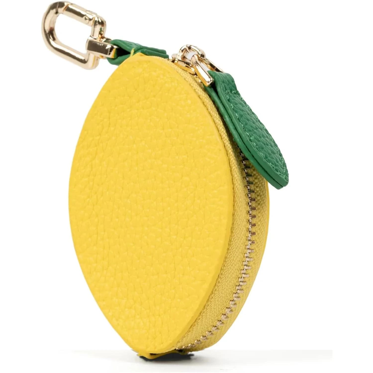 Portamonete creativo a forma di frutta per donna, borsa portaoggetti, mini portafoglio a forma di limone, portachiavi, custodia multifunzionale per auricolari e gioielli con gancio.