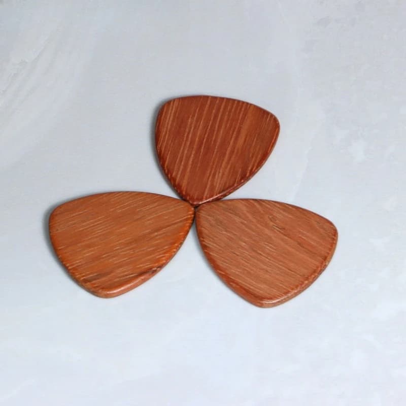 Plettri per Chitarra in Legno di Noce Nero Massiccio, Accessori per Chitarra Acustica, Elettrica e Ukulele