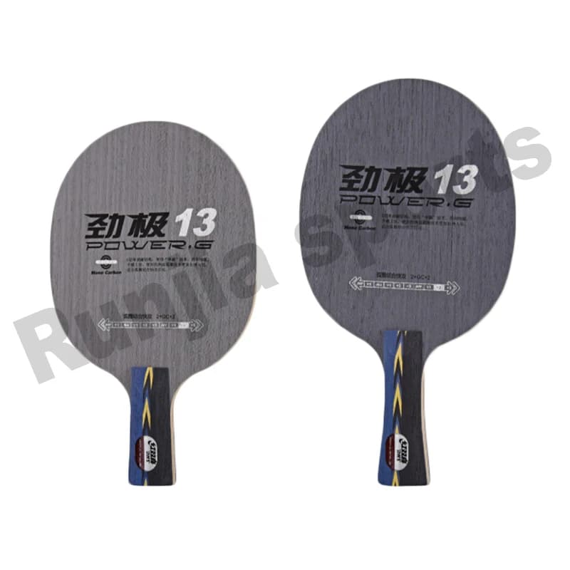 DHS PG13 pala da ping pong power G attacco rapido con racchetta da ping pong con lama in carbonio ad anello