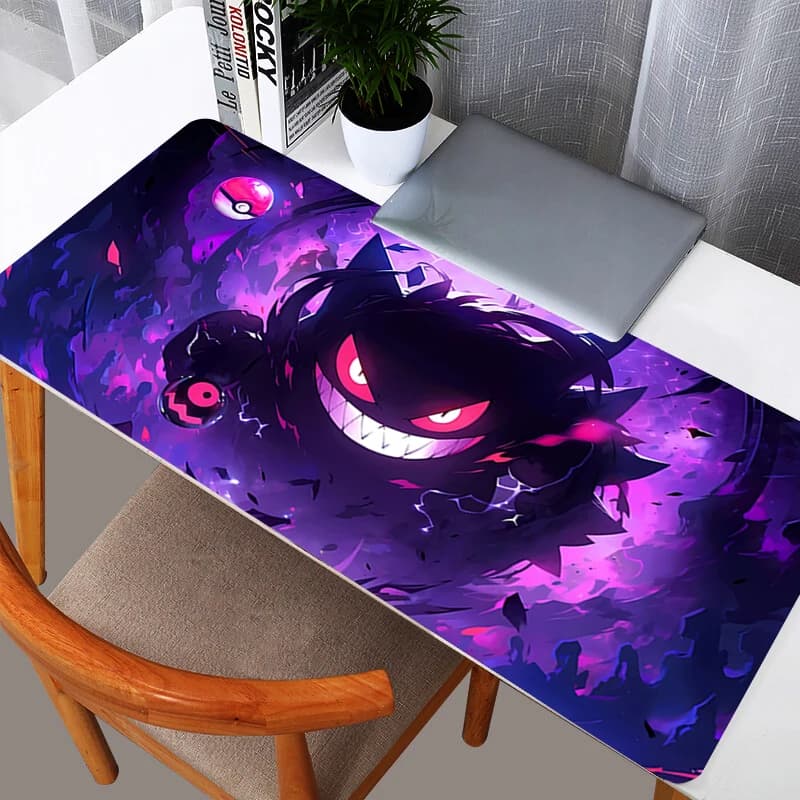 Tappetini per mouse Gengar, decorazione per gamer, tappetino da scrivania, mousepad resistente, accessori da gaming anime, tappetino per tastiera Varmilo.