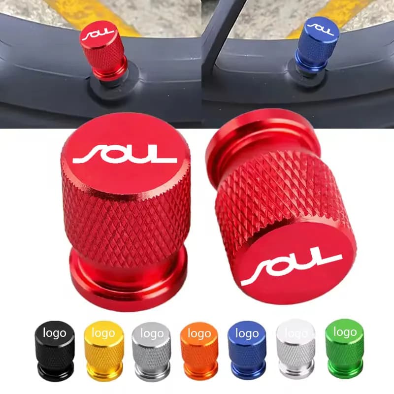 Airdust tyre valve hoods for car wheels Airdust tyre blades for car accessories KIA Soul