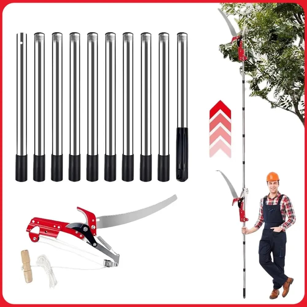 13ft Professional Pruning Shears with Handle Fruit Tree Plant Scissors for Trees Branches Cutting and Fruit Picking