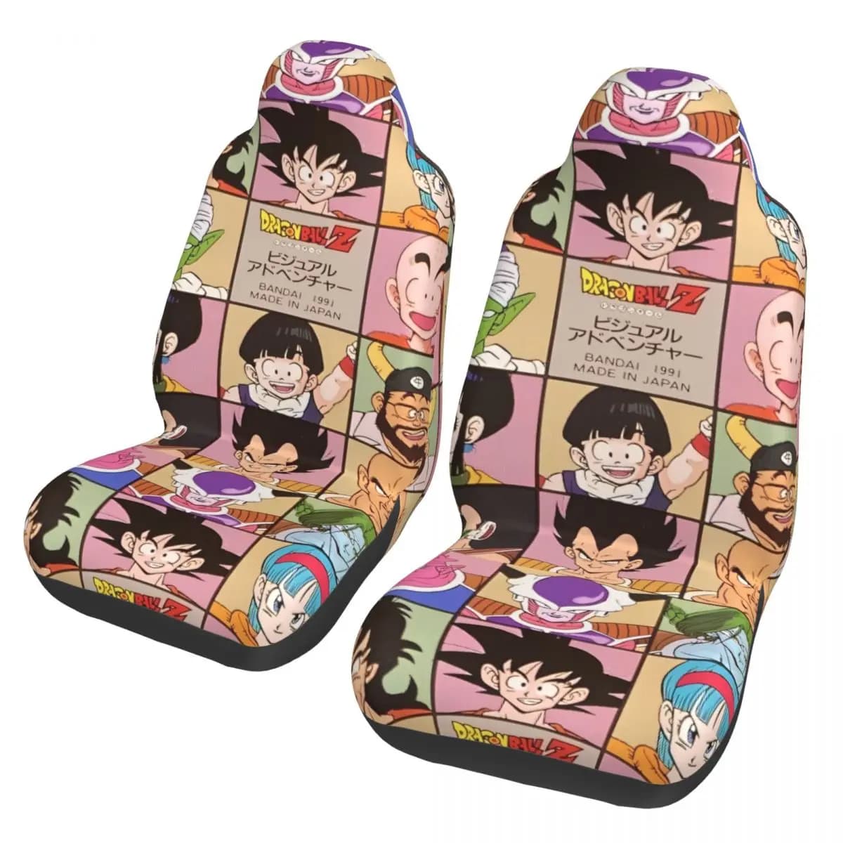 Dragon Ball DragonBall Anime 2 Coprisedili anteriori per auto per auto Camion Berlina SUV Coprisedili flessibili per secchio