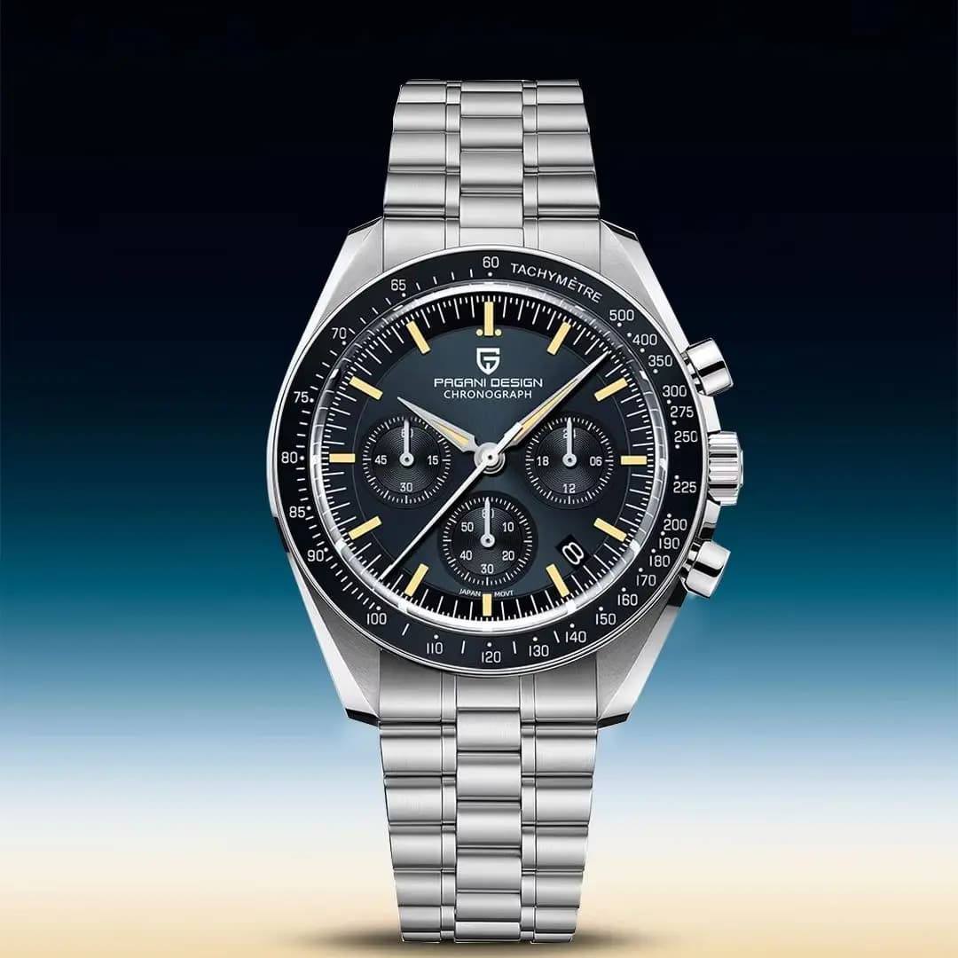 PAGANI DESIGN 2026 New Tribute to CK2998 Men's Watch Moon, Men's Quartz Watches, Crystal Sapphire AR, Men's Sports Chronograph