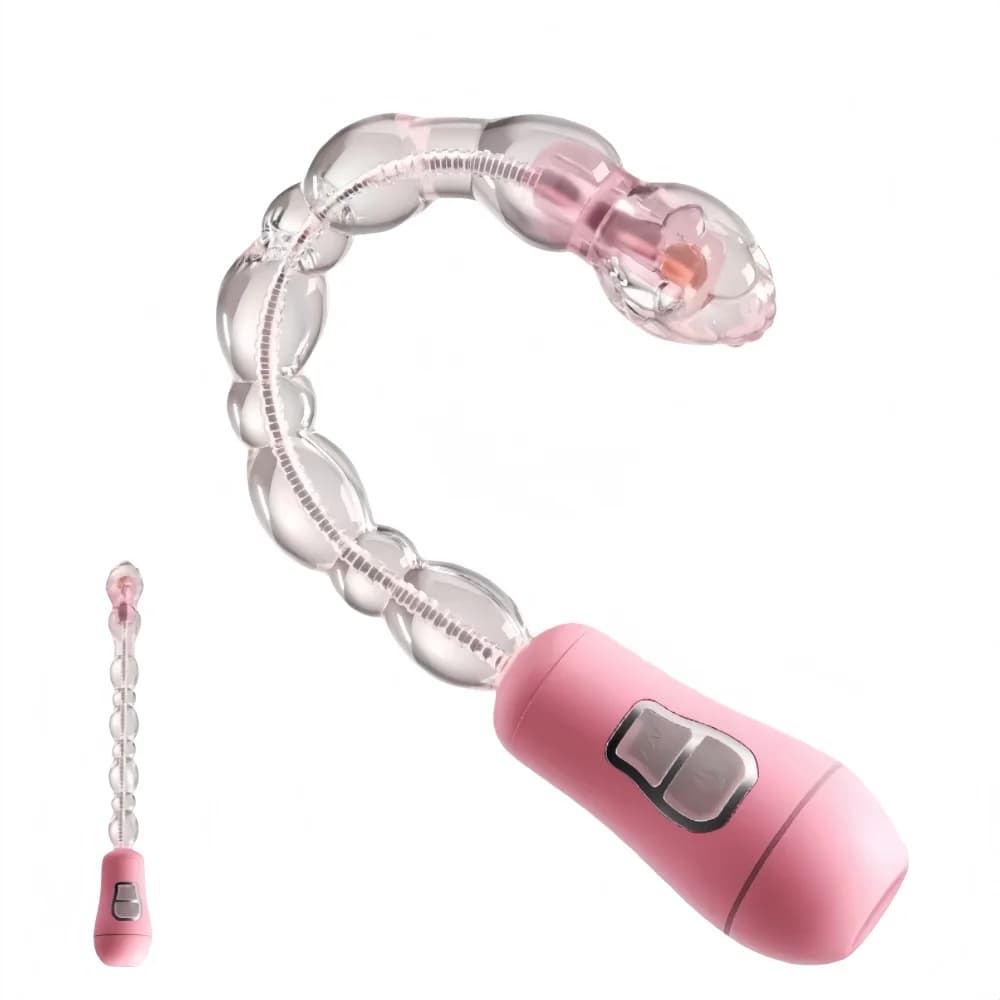Plug anale elettrico Massaggiatore della prostata Punto G Stimolatore vaginale Tirare anali Perline Culo Vibratore Dildo Masturbatore maschile femminile